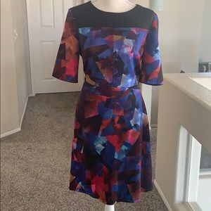 Short Sleeve A Line Dress